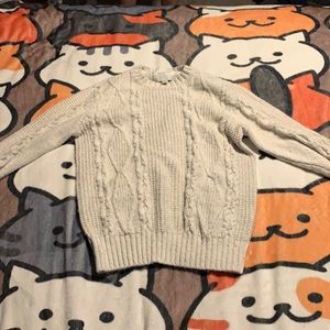 Cable knit sweater
